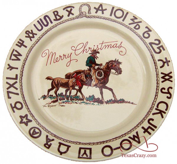 Texas Crazy | Cowboy Christmas Dinner Plates