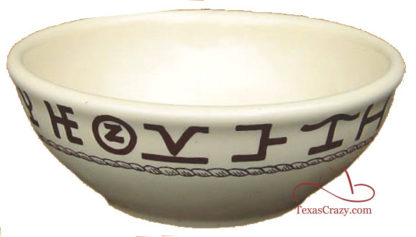 Boots and Saddle pattern 14 oz soup chili bowl # 02