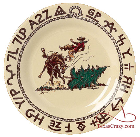 Texas Crazy | Cowboy Christmas Dinner Plates