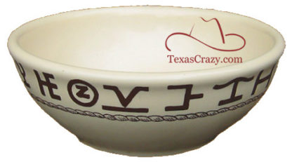 02 rodeo pattern 14 oz soup chili bowl