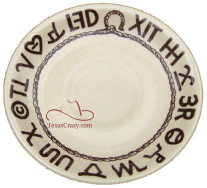 Boots and Saddle pattern 6 inch saucer # 05