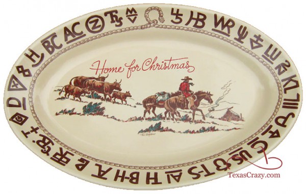 Texas Crazy | Cowboy Christmas Dinner Plates