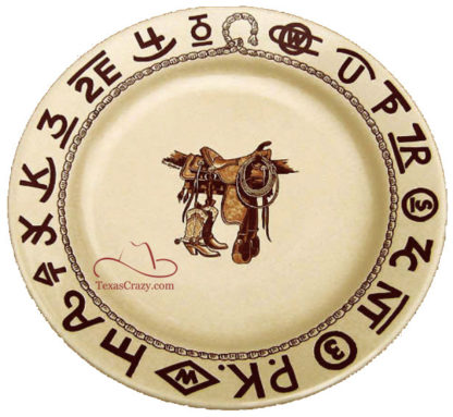 Boots and Saddle pattern 9 1/2 inch luncheon plate # 06