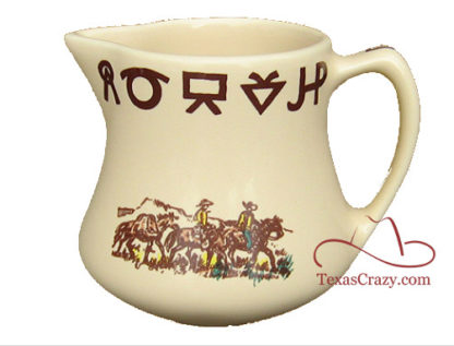 10 rodeo pattern 10 oz creamer