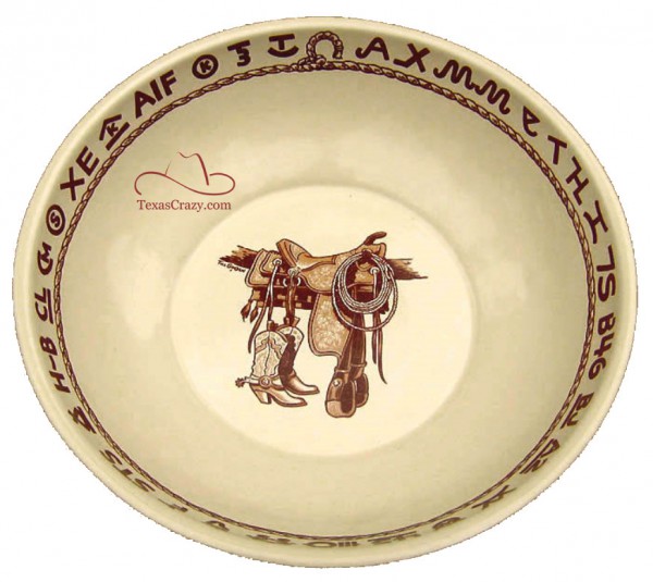 Texas Crazy | Extra Boots and Saddle China Dinnerware