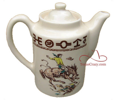 16 rodeo pattern 36 oz coffee tea pot server