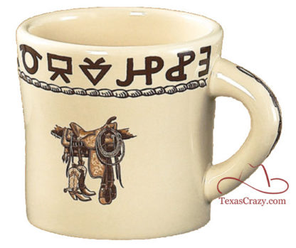 Boots and Saddle pattern 13 oz coffee mug # 17