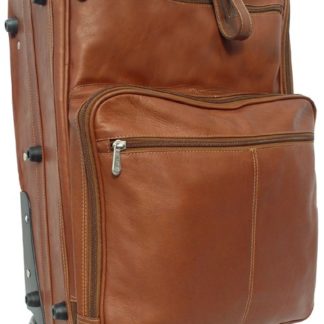 2020 saddle leather upright wheeled suitcase