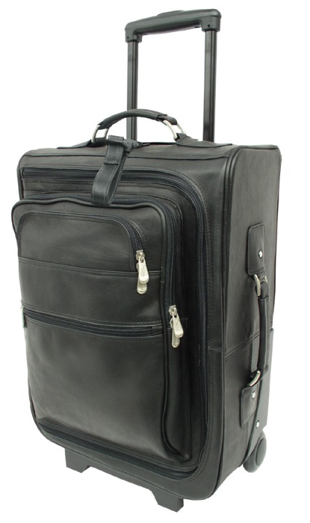 Buy Leather Rolling Travel Suitcase Piel Leather 2021