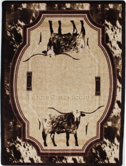 22 longhorn area rug f