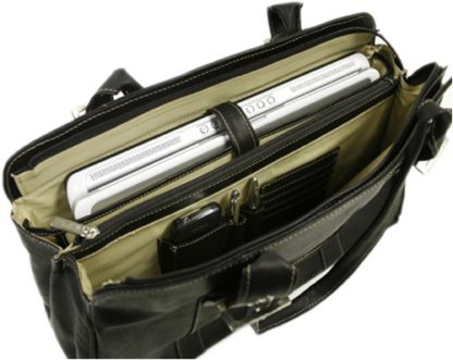 Soft Leather Womens Laptop Tote - Image 3
