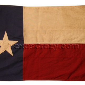 Vintage 2 x 3 foot Antiqued Texas Flag