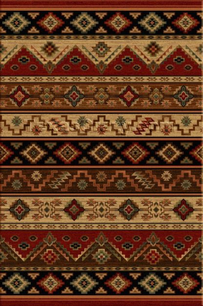 Western saddle blanket area rug