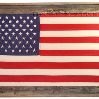 3 x 5 us flag framed in light barnwood