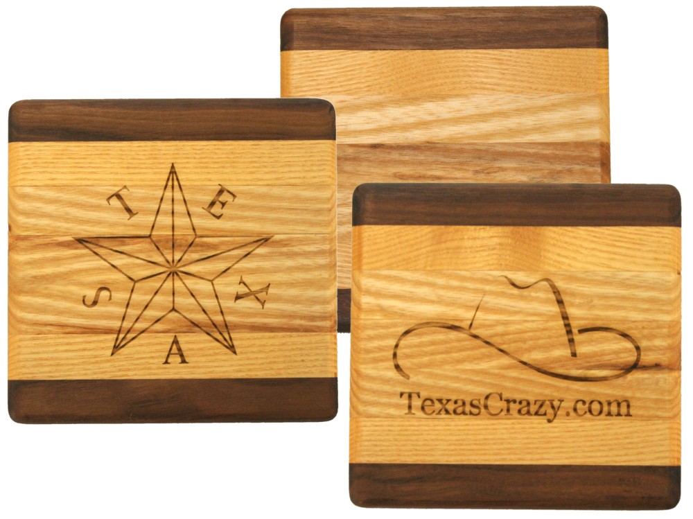 Buy Texas Square Wood Cutting Board - Texas Meeting Gifts