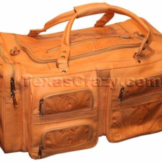 480 Extra Large tooled leather duffel bag
