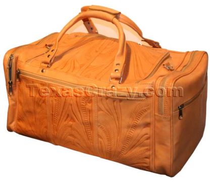 480 tooled leather duffel rear f