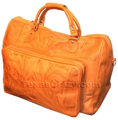 704 tooled leather satchel