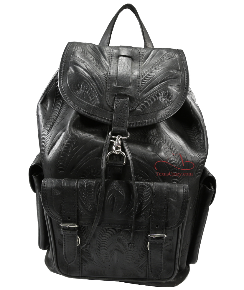 vintage style large leather backpack by scaramanga 