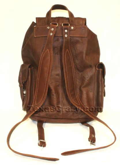 784 dark brown backpack rear f