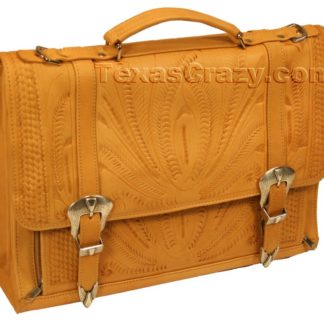 8442 tooled leather briefcase