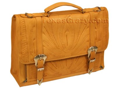 8442 tooled leather briefcase