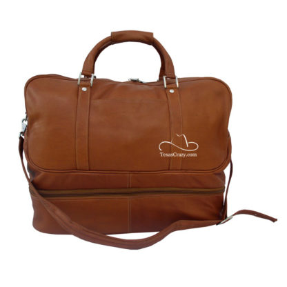 8965 saddle leather Texas sports travel bag