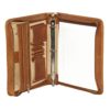 Leather Three Ring Zip Binders
