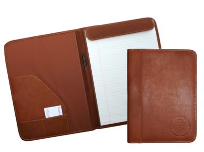 9238 saddle leather texas letter notepad