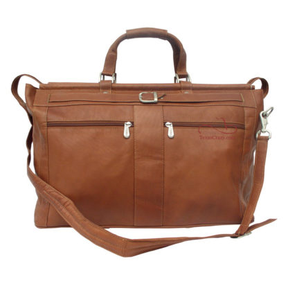 9506 saddle leather Texas carpet bag