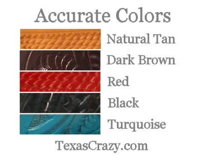 accurate tooled leather colors f