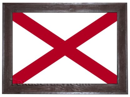 2 X 3 Alabama State Flag Framed - Image 2