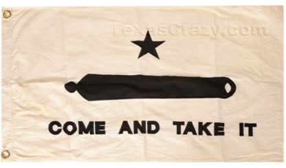 2 x 3 antiqued come and take it gonzales flag