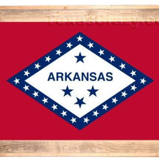 Texas Crazy | 2 X 3 Arkansas State Flag Framed Texas Crazy | 2 X 3 Arkansas State Flag Framed