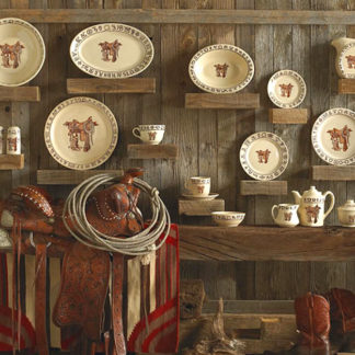 Boots Saddle China Ranch Dinnerware