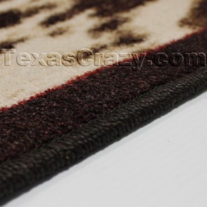 Texas Deer Hunting Rugs 5 x 8 Area Red Iconic Texas Decor - Image 2
