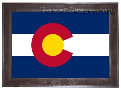 Colorado State Flag Framed
