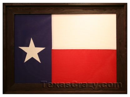 dark barnwood framed 3x5 tx flag f