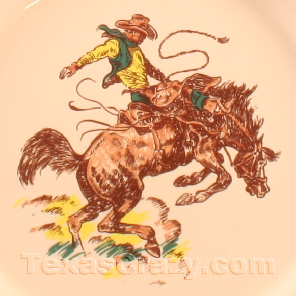 Western Dinnerware, Rodeo Cowboy Style China