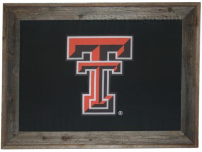 Custom Framed Texas Tech Flag