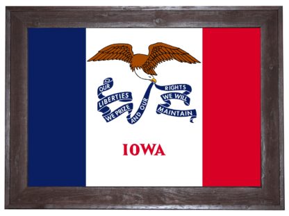 2 X 3 Iowa State Flag Framed - Image 2