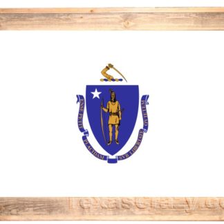 Texas Crazy | 2 X 3 Massachusetts State Flag Framed Texas Crazy | 2 X 3 Massachusetts State Flag Framed