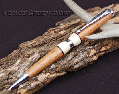 Texas mesquite antler custom wood pen
