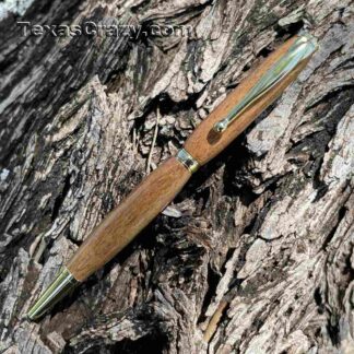 mesquite custom pens slim on a tree