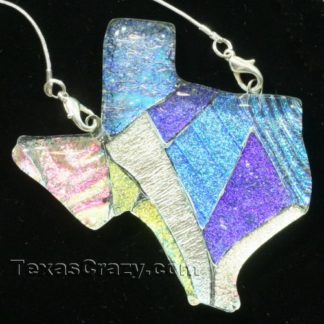 Texas monet art glass necklace