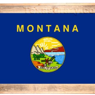 Texas Crazy | 2 X 3 Montana State Flag Framed Texas Crazy | 2 X 3 Montana State Flag Framed