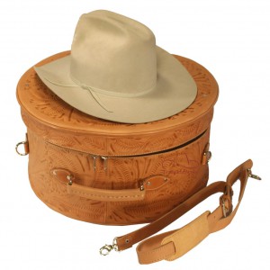 hat cowboy box leather tooled texas hats gifts western luggage store texascrazy natural unique honey boots chocolate