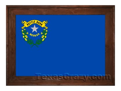 nevada flag framed dark f