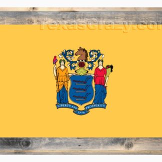 Texas Crazy | 2 X 3 Framed New Jersey State Flag Texas Crazy | 2 X 3 Framed New Jersey State Flag