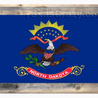 Texas Crazy | 2 X 3 North Dakota State Flag Framed Texas Crazy | 2 X 3 North Dakota State Flag Framed